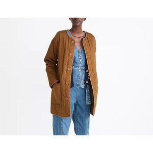 New Madewell Reversible Quilted Liner Jacket MA286 M